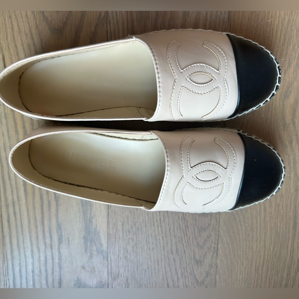 Espadrille in Beige and Black - Size 7 ( Brand New) - not real designer - Picture 2 of 4